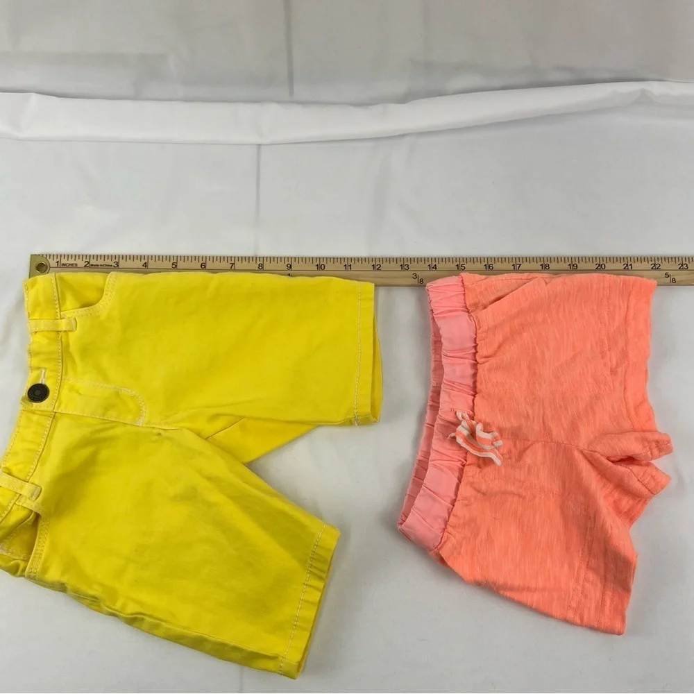 Carter - Girl's Shorts - 2 Pack - 3T - Yellow and Orange